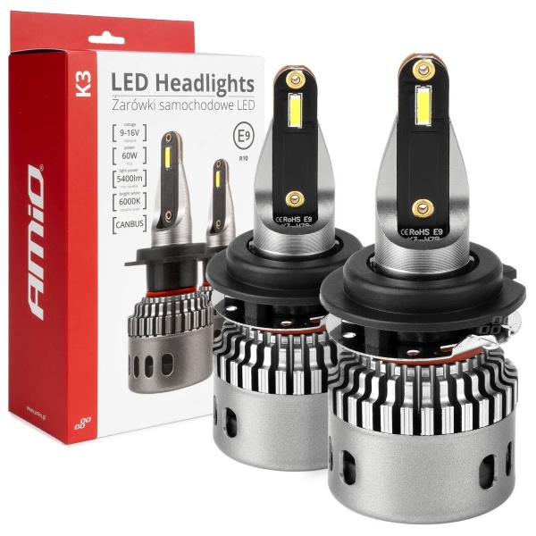 Kit Led H7 Amio K3 H7-6 12V 60W 6000K Canbus 03685